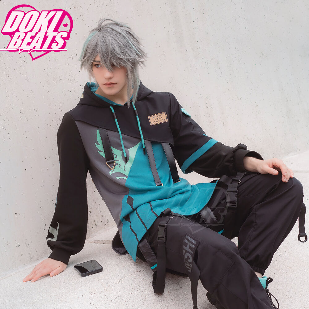 【Size XS-M】Dokibeats X Geheichou Game Genshin Impact Al haitham Techwear Jacket Casual Wear Alhaitham Costume Cosplay