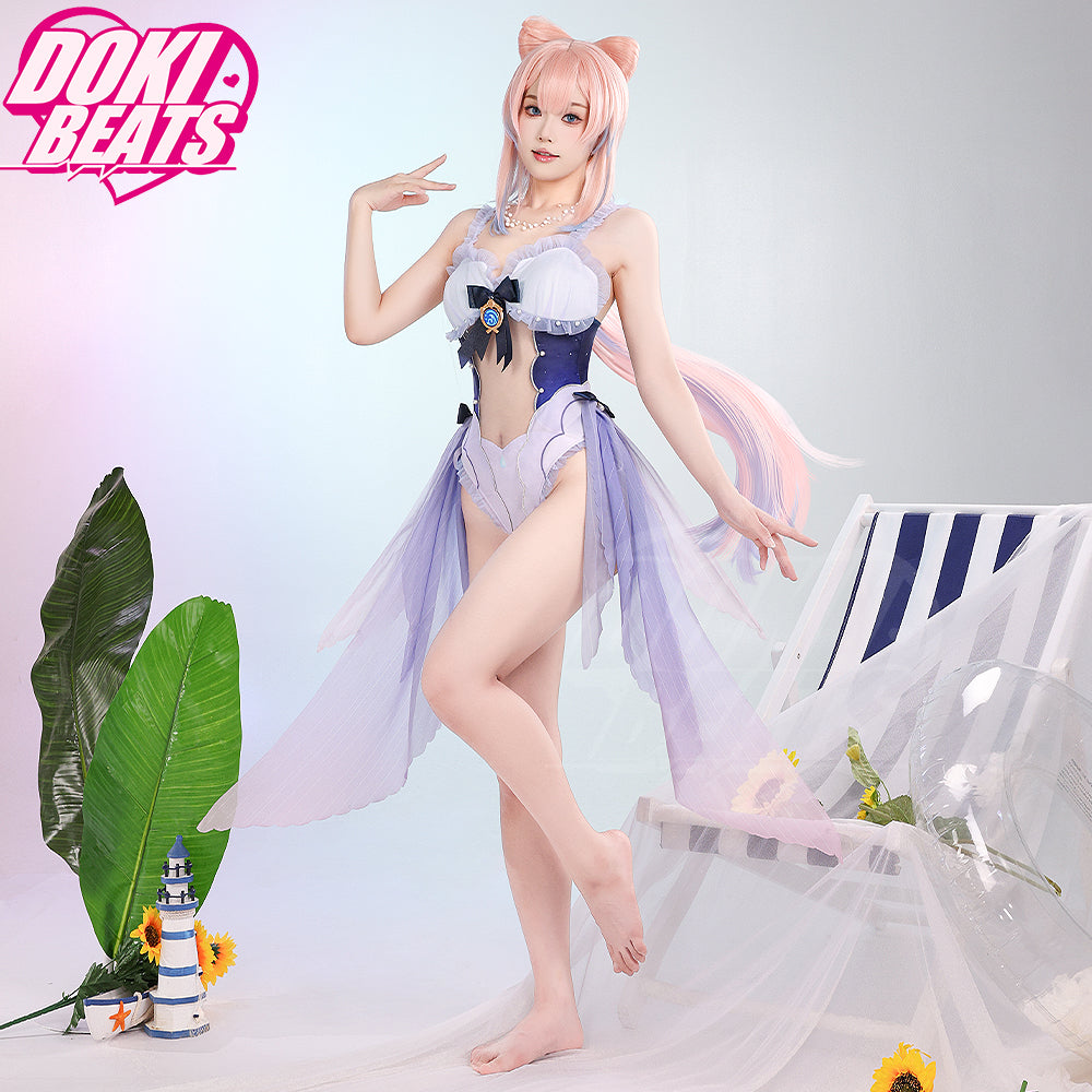Dokibeats-R Game Genshin Impact Sangonomiya Kokomi Cosplay Costume Swimsuit Cute