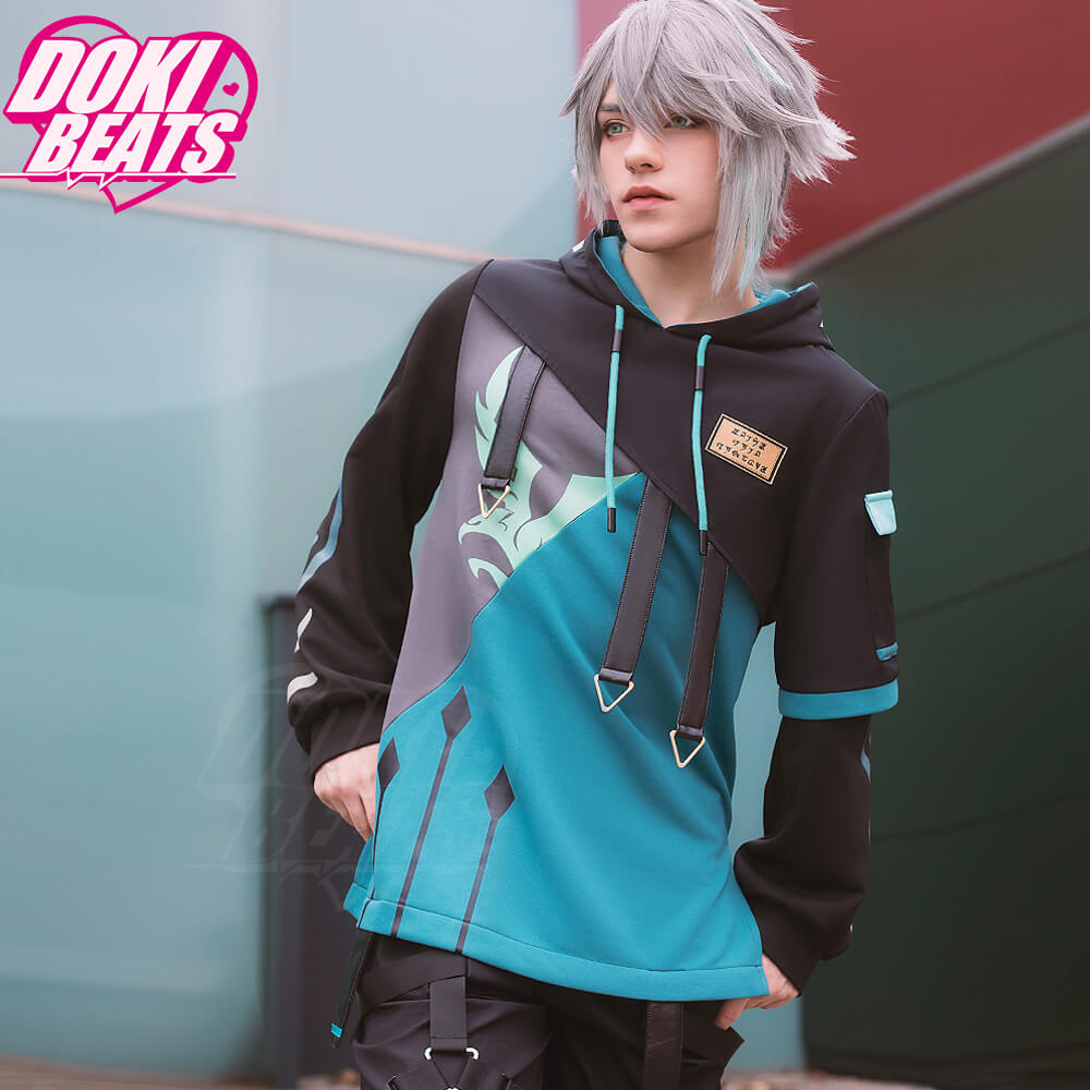 【Size XS-M】Dokibeats X Geheichou Game Genshin Impact Al haitham Techwear Jacket Casual Wear Alhaitham Costume Cosplay
