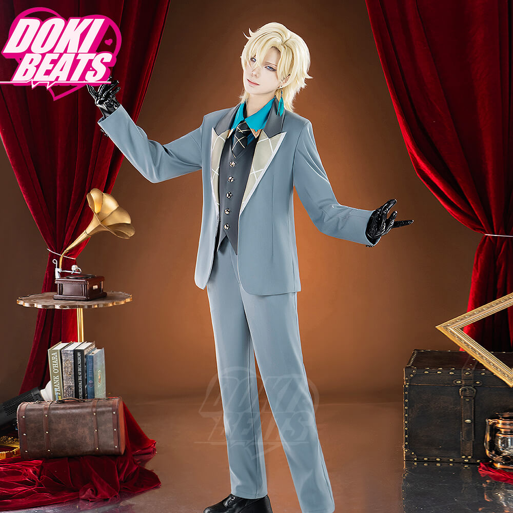 【Size S-3XL】Dokibeats-SR Game Honkai: Star Rail Cosplay Aventurine Costume Shajin Suit Light Cone