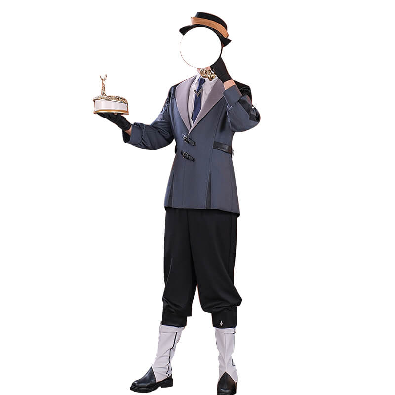 Game Genshin Impact Cosplay Spina di Rosula Butler Melus / Attendant Silver Costume Navia Fontaine