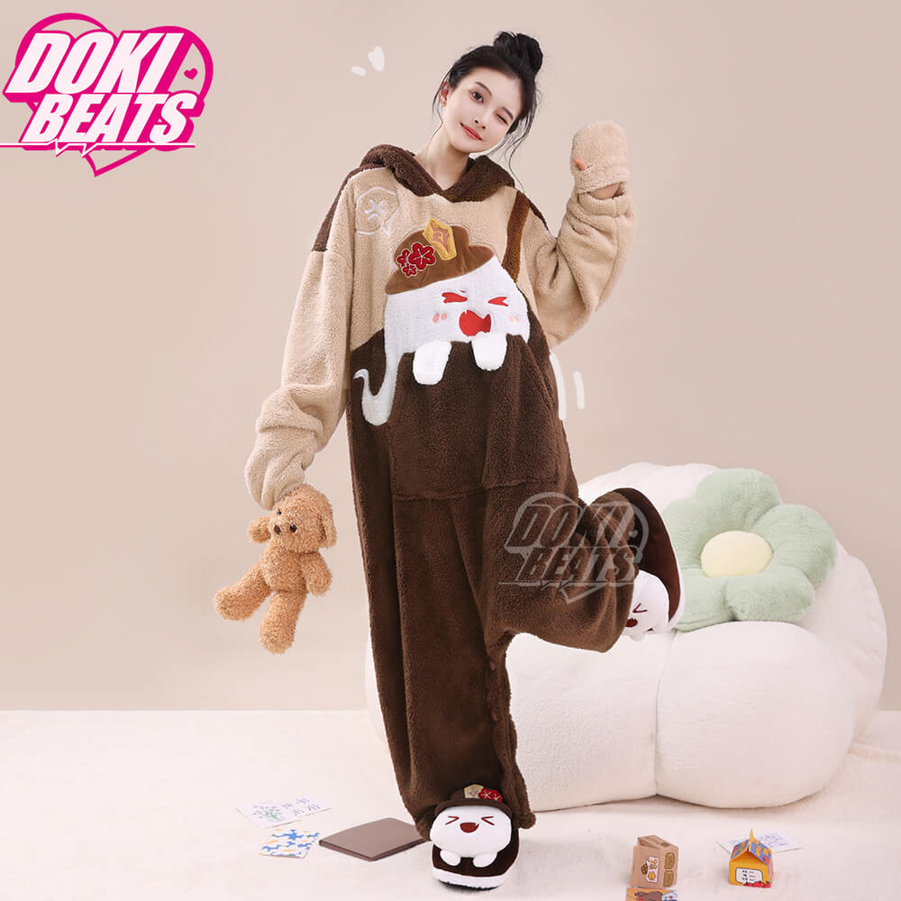 Game Genshin Impact Cosplay Zhongli / Hutao / Xiao Costume Cutie Party Doujin Pajamas Wanderer