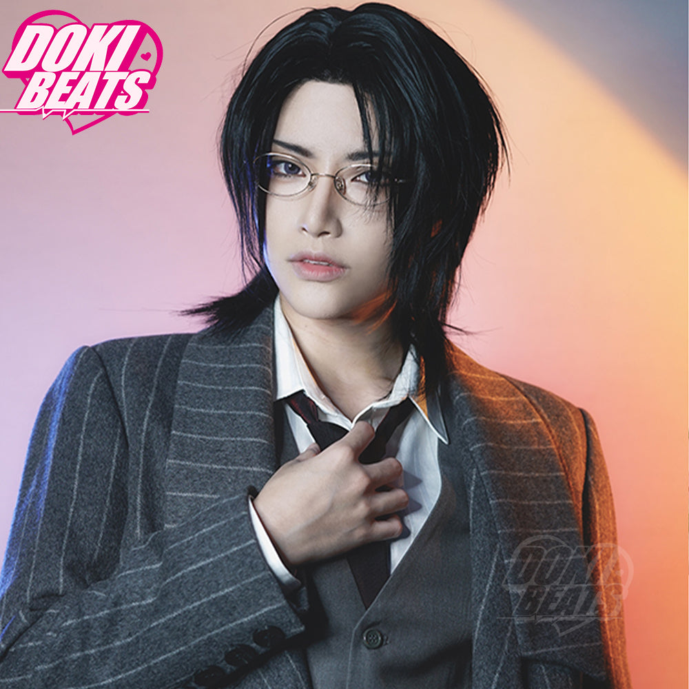 Dokibeats Short Black Wig for Men