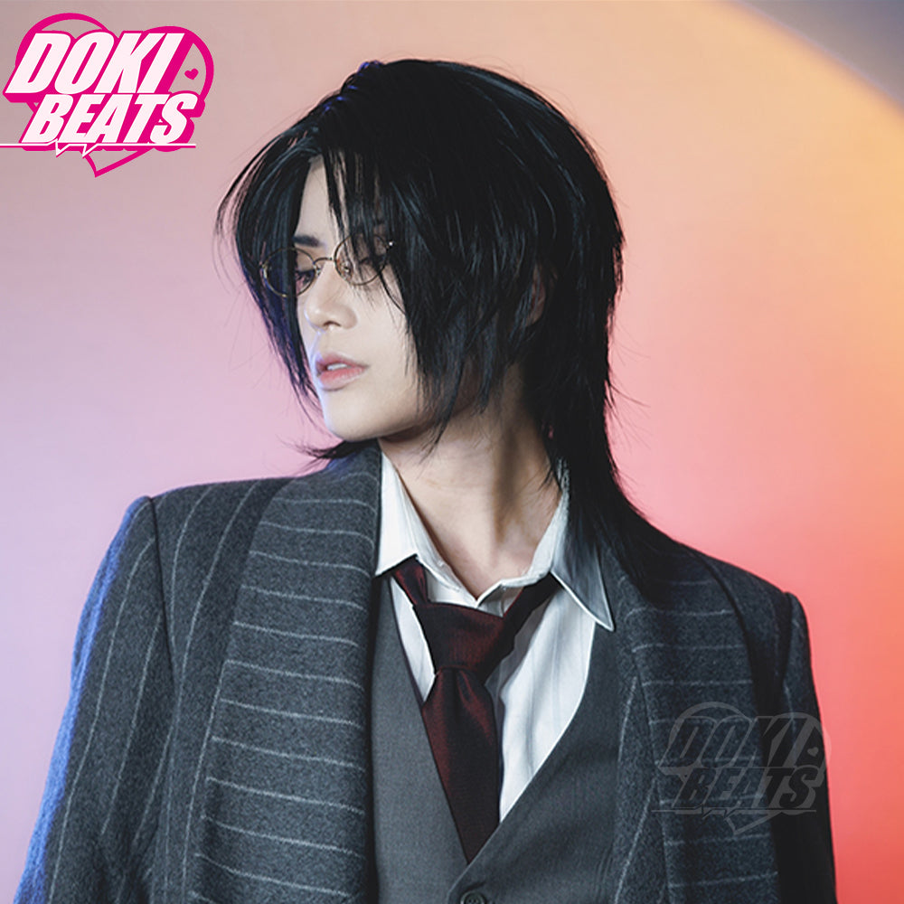 Dokibeats Short Black Wig for Men