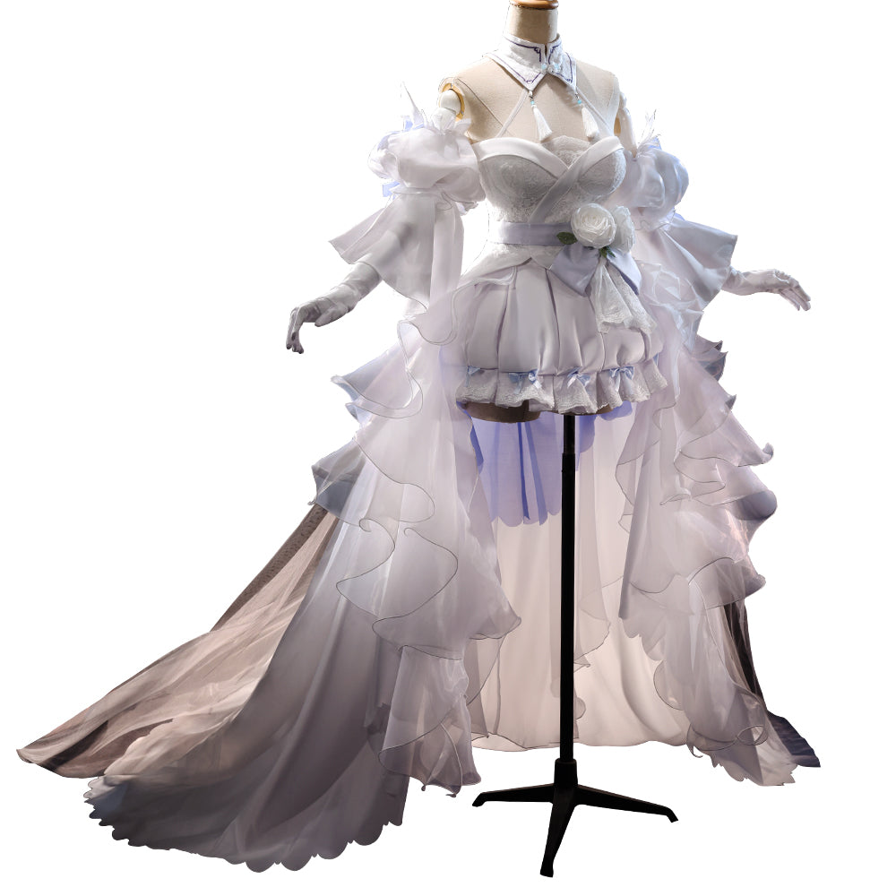 Dokibeats VSINGER Cosplay Luo Tianyi Costume Wedding Dress Luotianyi