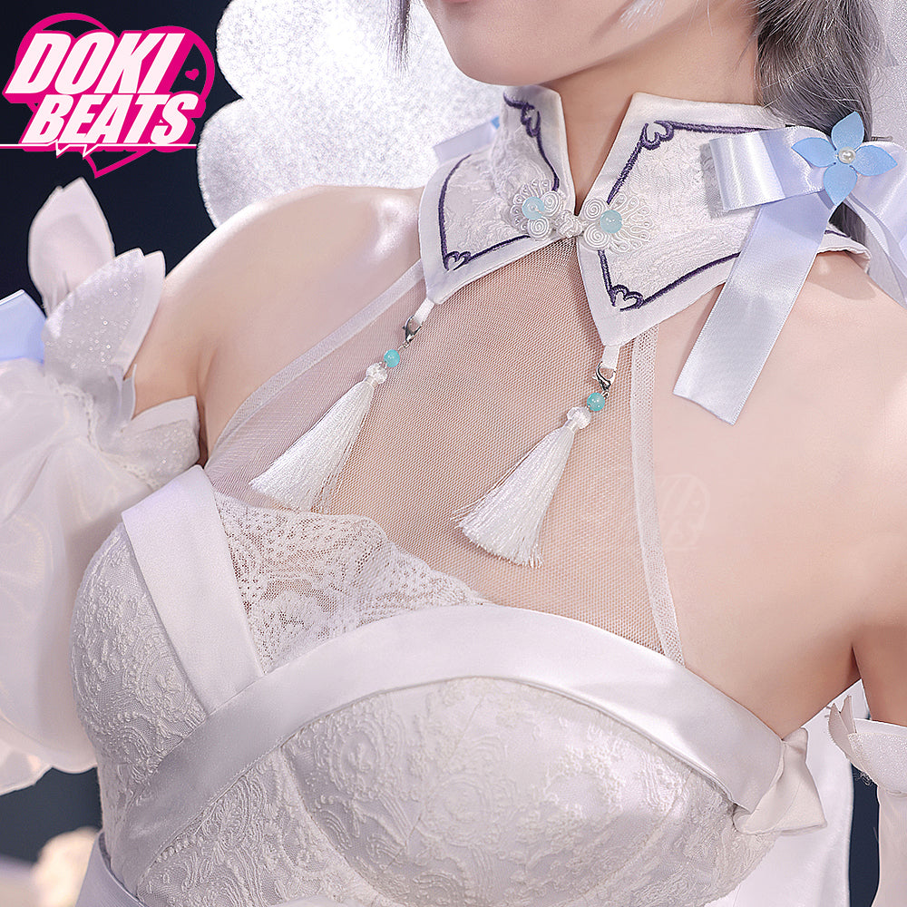 Dokibeats VSINGER Cosplay Luo Tianyi Costume Wedding Dress Luotianyi