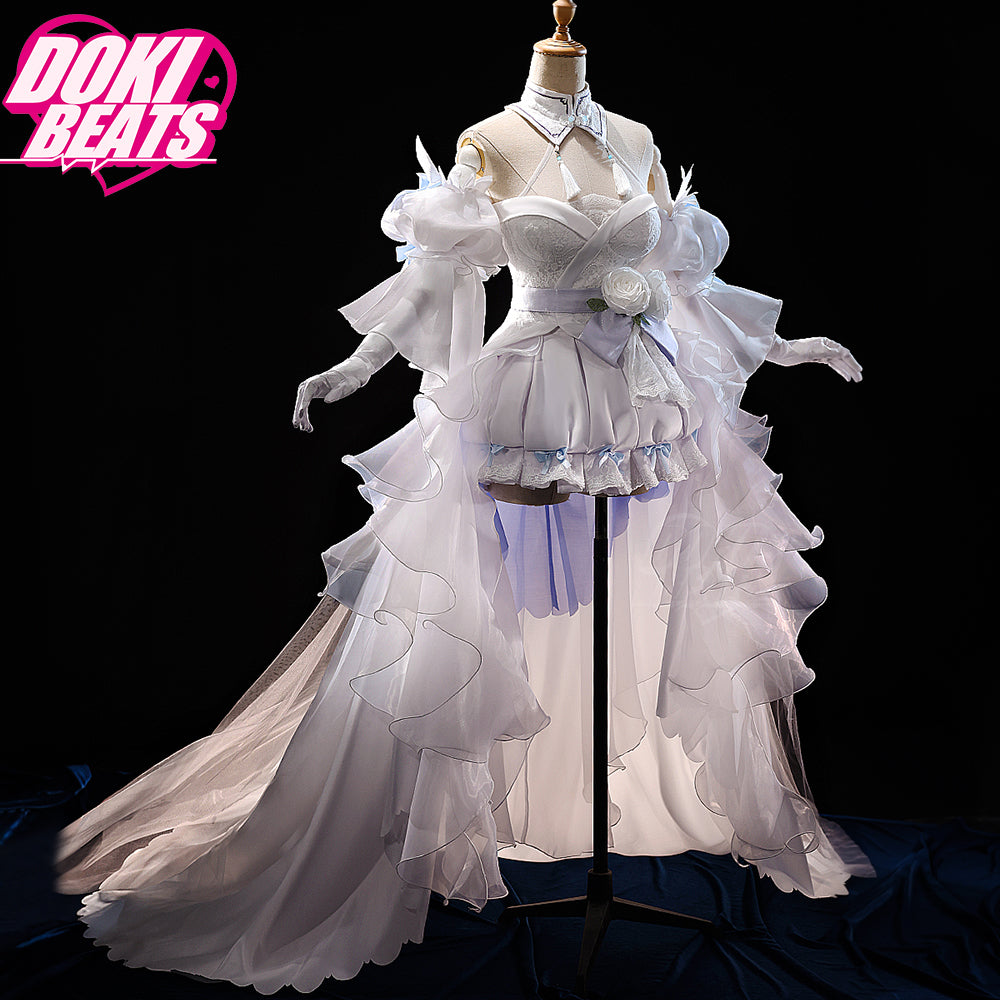 Dokibeats VSINGER Cosplay Luo Tianyi Costume Wedding Dress Luotianyi