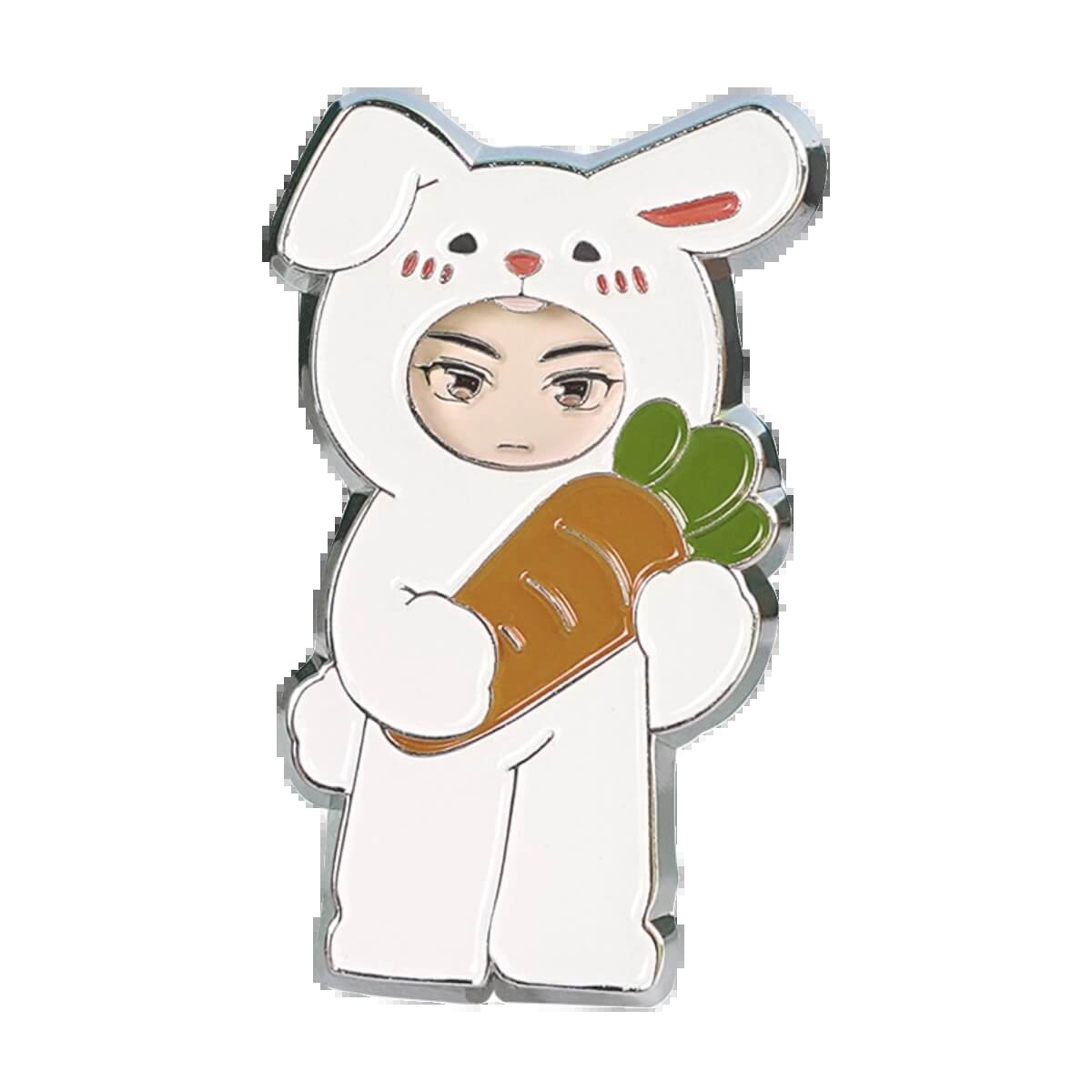 Official Licensed Sano Comic Peripheral Jiang Chen Gu Fei Magnetic Metal Badge