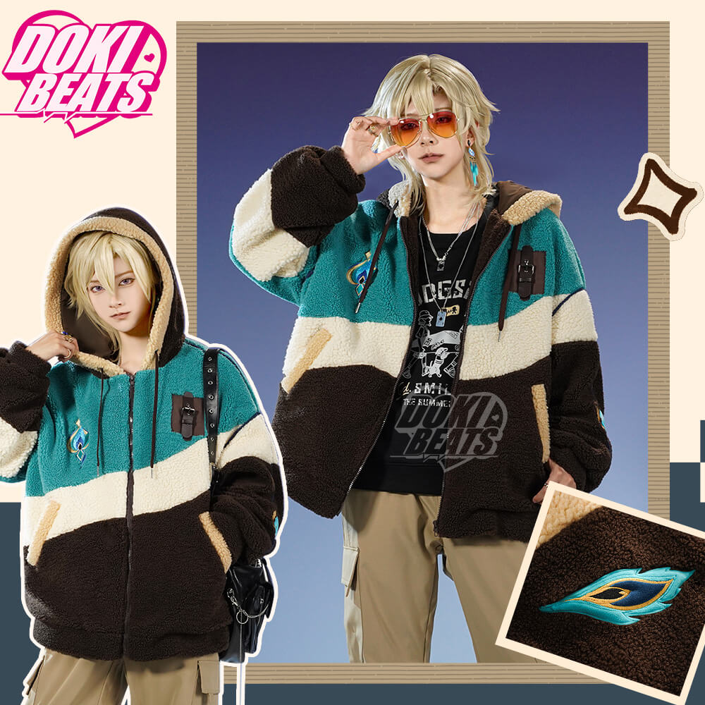 Star Rail Cosplay Costume Aventurine / Firefly Doujin The Dome of the Stars in Winter Jacket Casual Wear