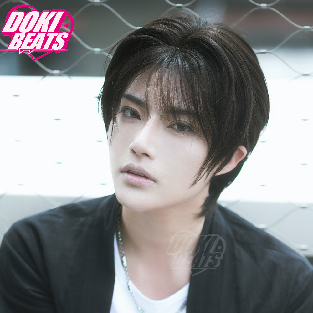 Dokibeats Short Wig Men Wig Black Color