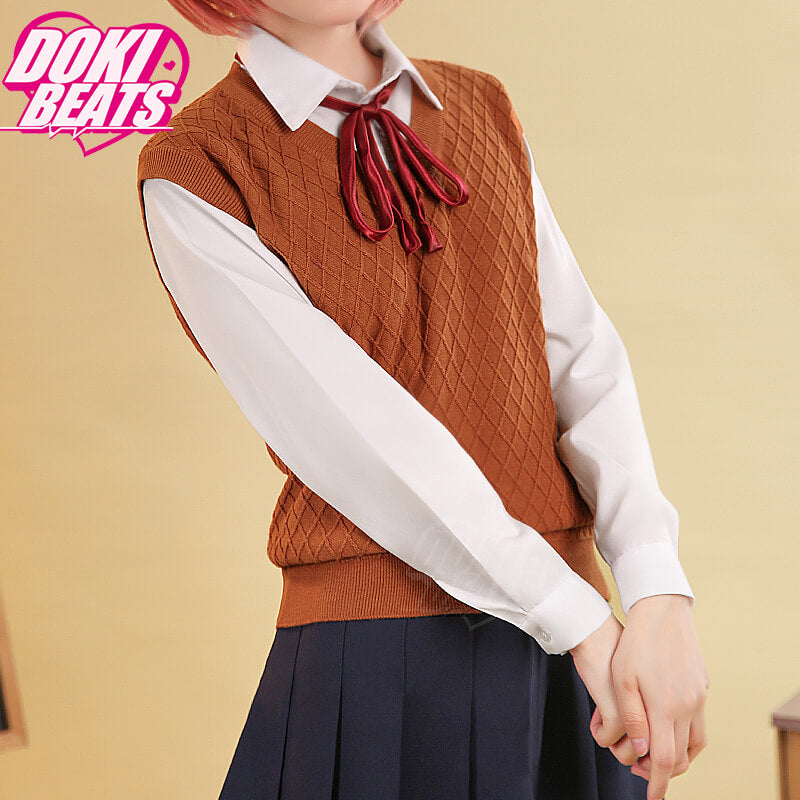 GAME Literature Club Cosplay Sayori/Natsuki/Yuri/Monika Costume School Uniform/ Shoes Halloween DDLC