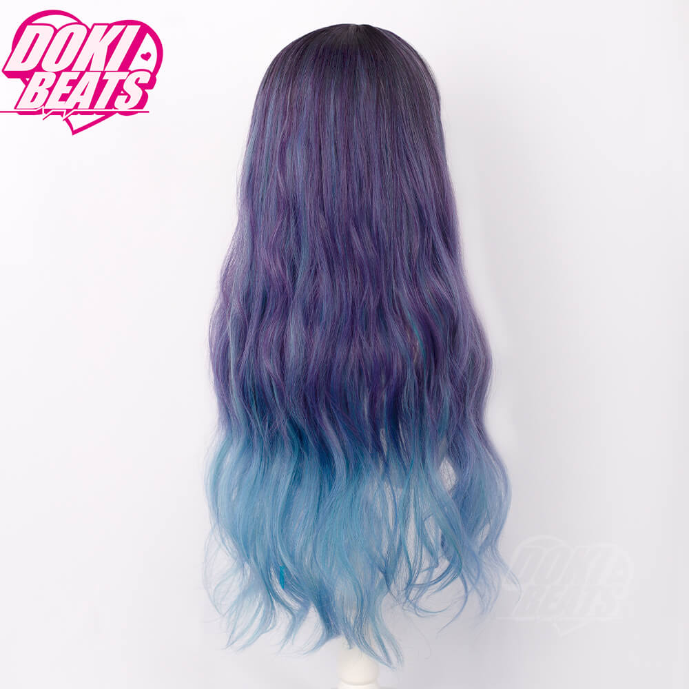 Dokibeats Blue Gradient Long Hair