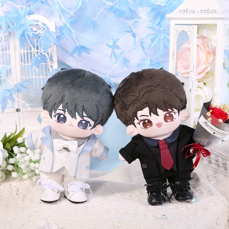 Omodoki: Swallowing The Sea 20cm Cotton Baby Doll Clothes Black and White Suit