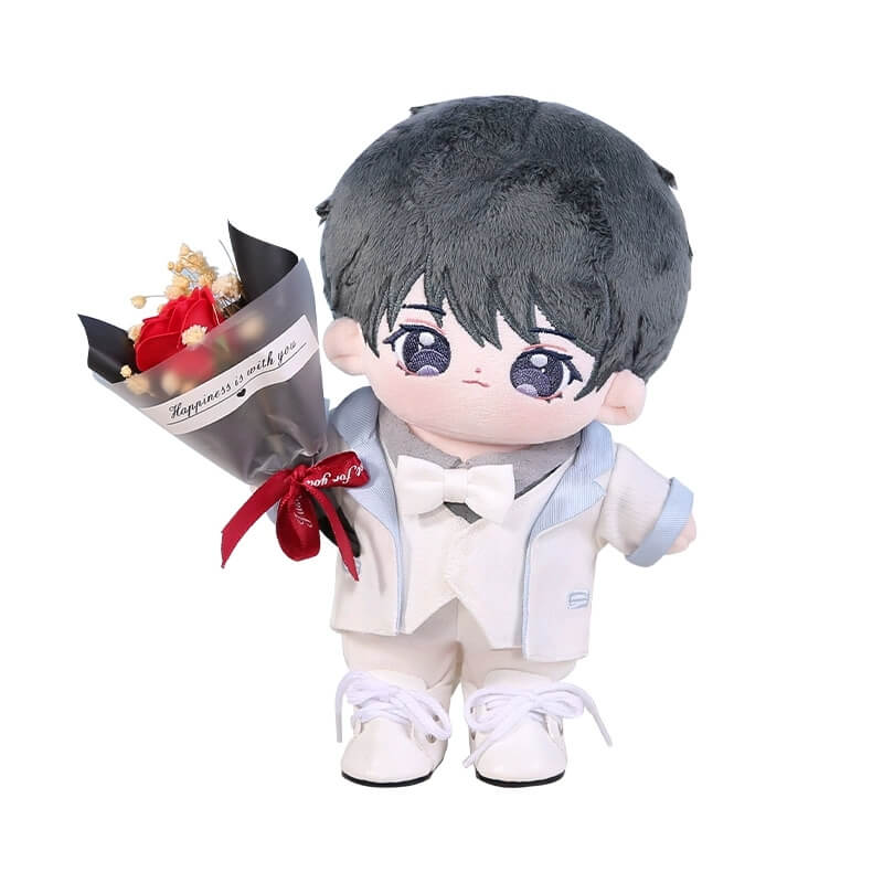 Omodoki: Swallowing The Sea 20cm Cotton Baby Doll Clothes Black and White Suit