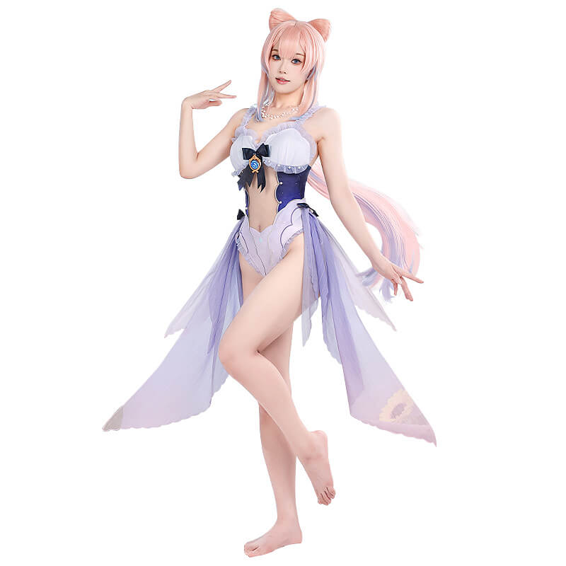 Dokibeats-R Game Genshin Impact Sangonomiya Kokomi Cosplay Costume Swimsuit Cute