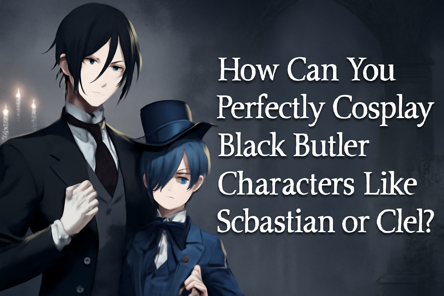 How Can You Perfectly Cosplay Black Butler Characters Like Sebastian or Ciel?