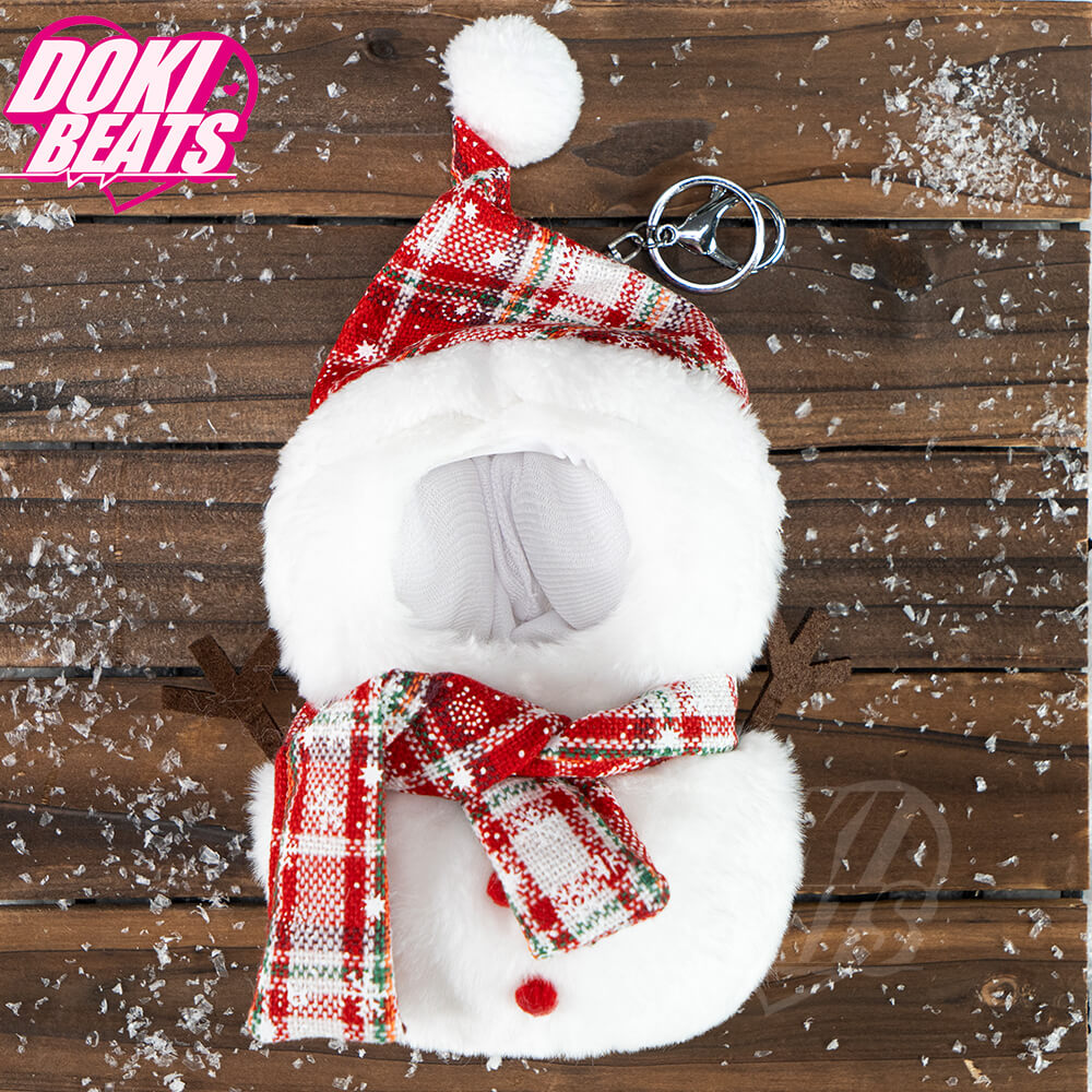 【IN STOCK】Dokibeats Christmas Cape/ Elk /Snowman Cotton Doll Clothes 10CM Keychain