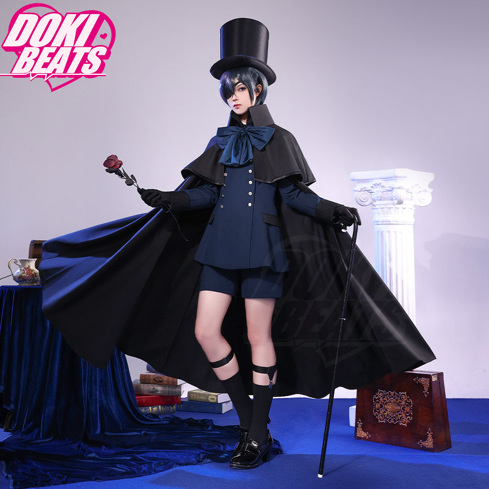 【Size S-3XL】Dokibeats-SR Anime Black Butler Cosplay Ciel Phantomhive Costume