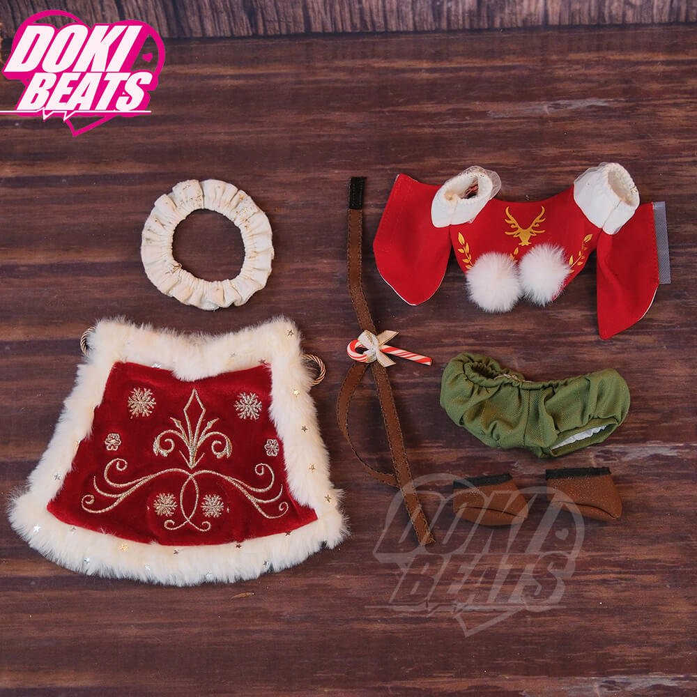 【IN STOCK】Dokibeats Christmas Deer Doll Clothes 20CM FANMADE