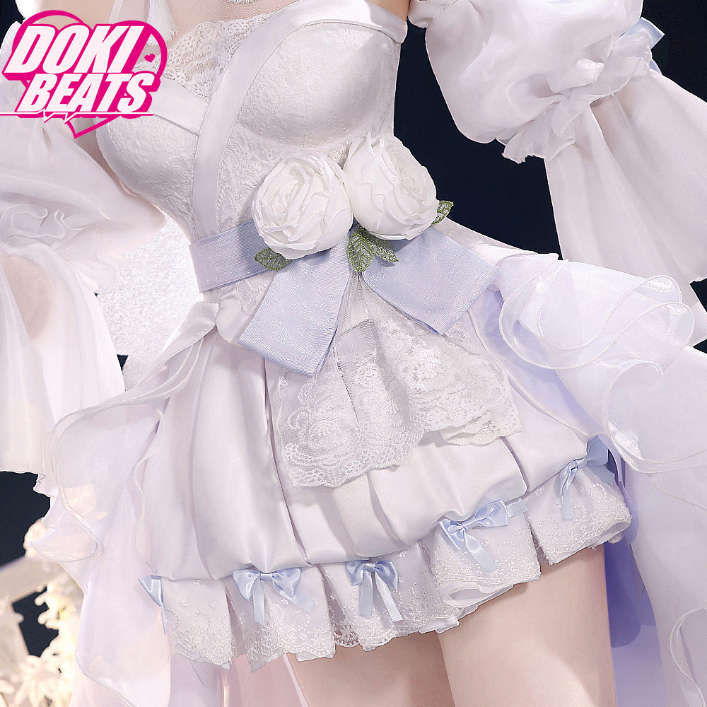 Dokibeats VSINGER Cosplay Luo Tianyi Costume Wedding Dress Luotianyi