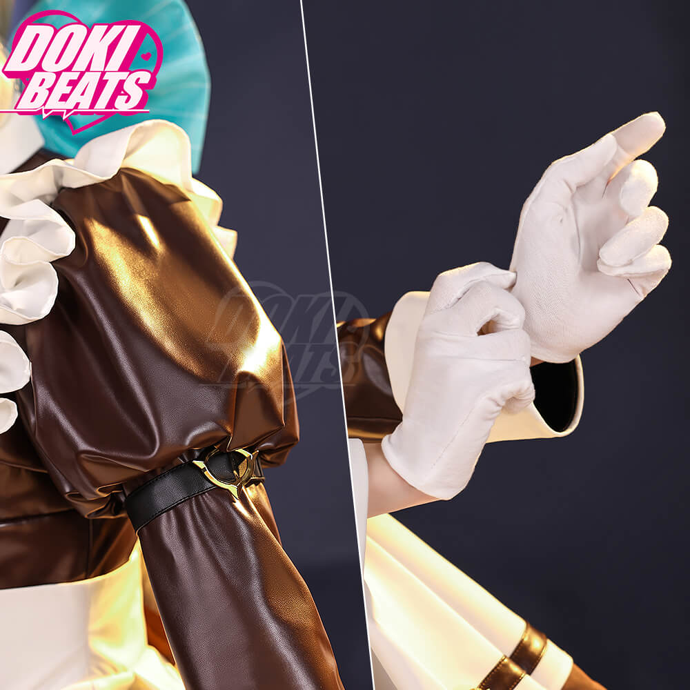 【Size S-3XL】Dokibeats-SR Game Genshin Impact Cosplay Lynette Costume Maid