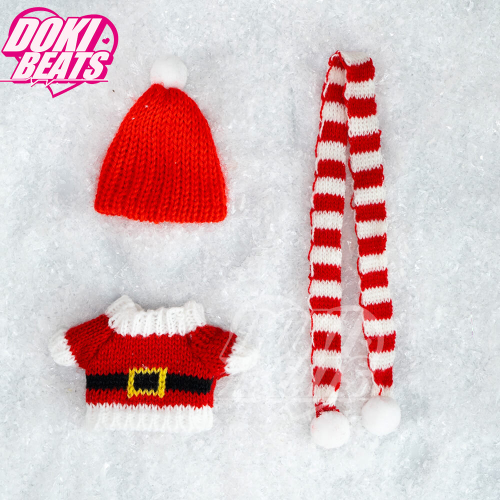 【IN STOCK】Dokibeats Christmas Sweater Clothes 10CM Green/Red